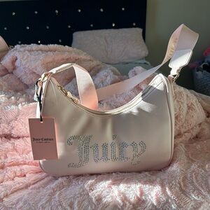 Juicy Couture Pink Rhinestone Shoulder Bag